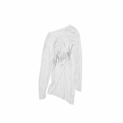 Knight Horse Rhinestone Off-Shoulder Top