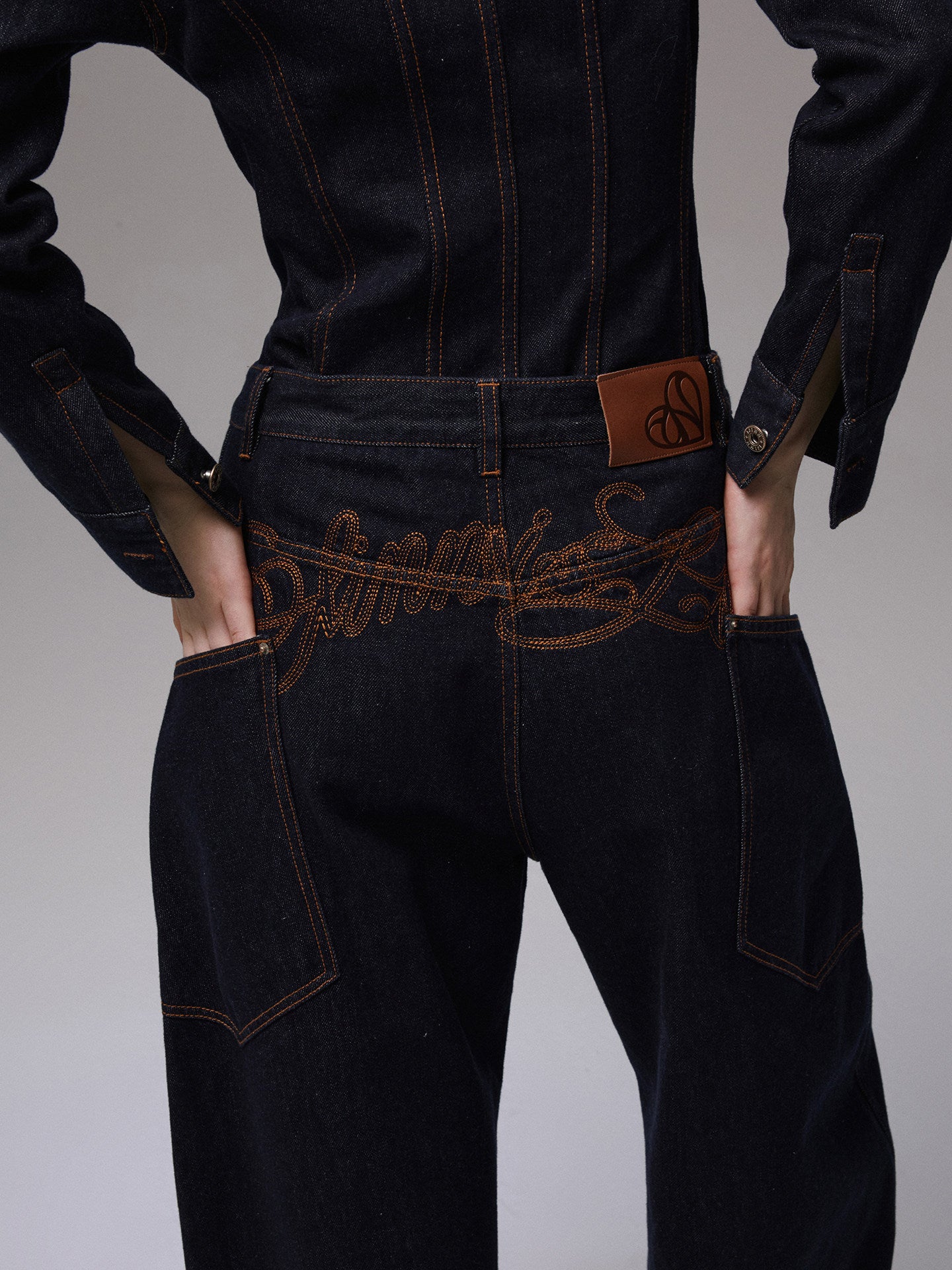Deconstructed Denim Jacket & Jeans Set