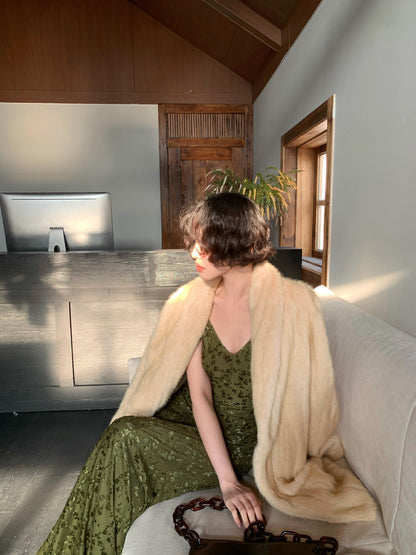 Twilight Clouds Plush Eco Fur Coat