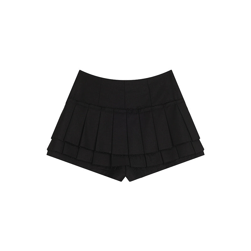 [Easy Match] Wool Blend High-Waist Pleated Skirt