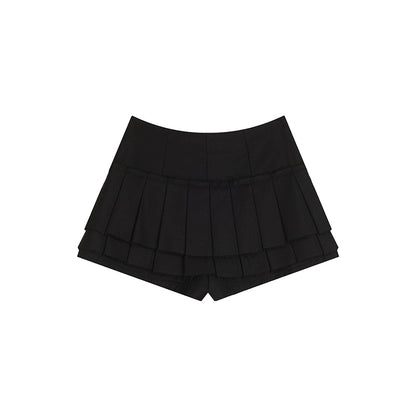 [Easy Match] Wool Blend High-Waist Pleated Skirt