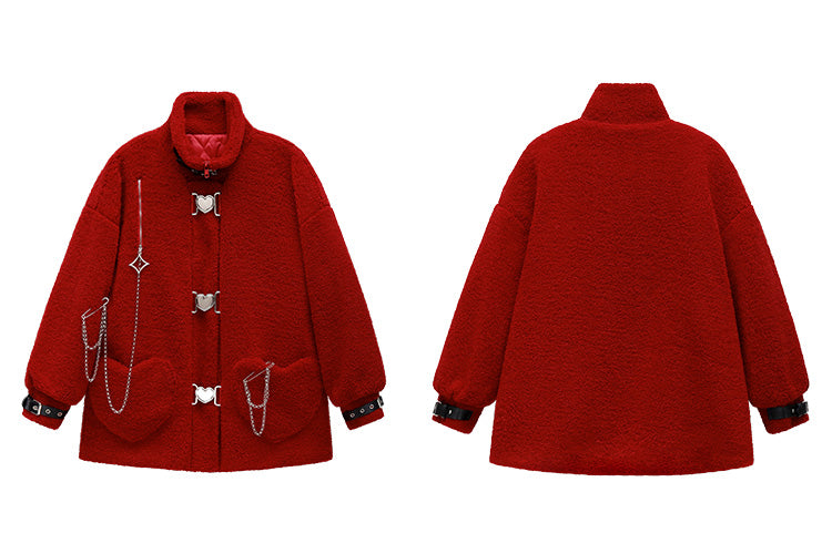 Lamb Wool Winter Coat