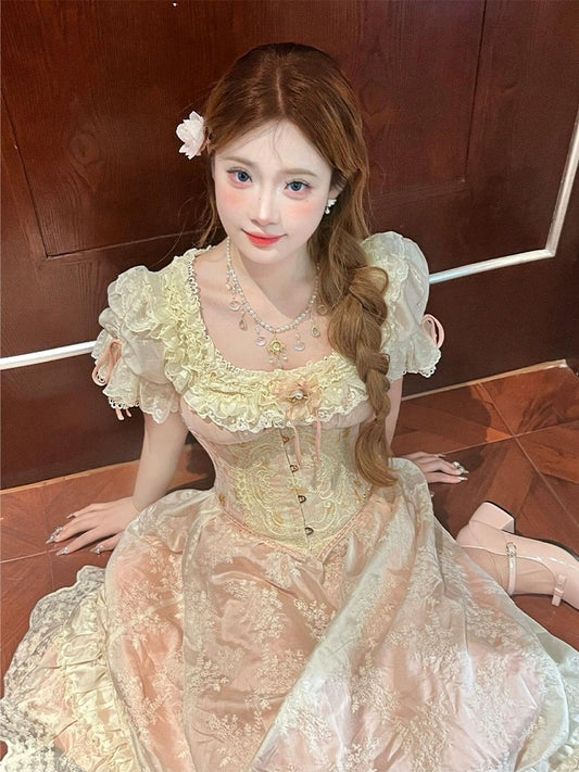 French Lace Tea Dress – High-End Regent-Style Birthday Gown