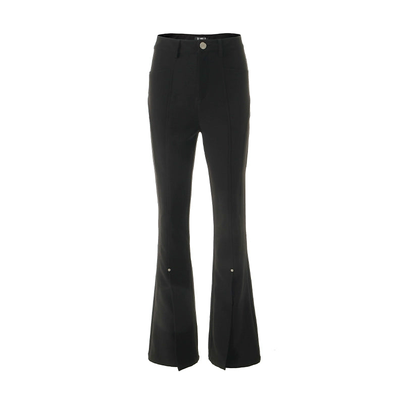 Structure Splice Suit with High Waist Pants