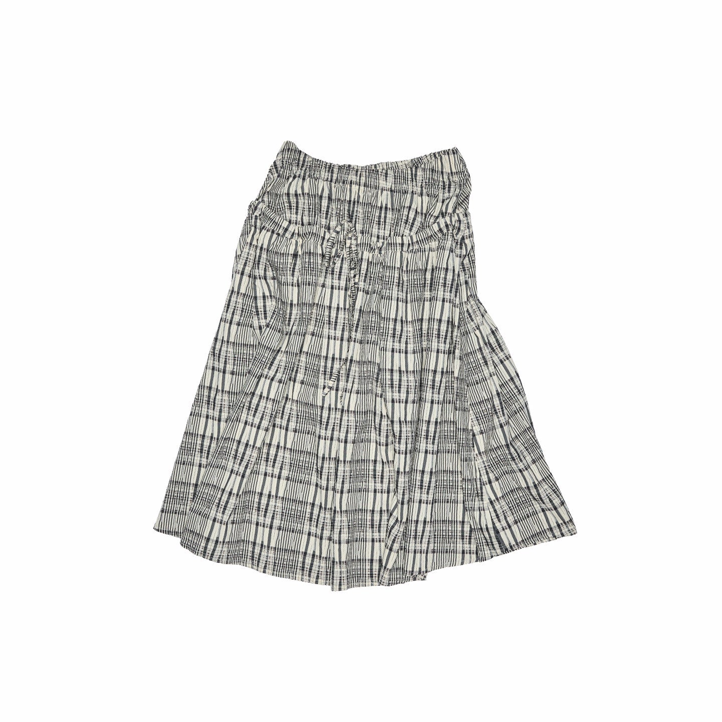 Plaid Hoodie & Wide-Leg Pants Set