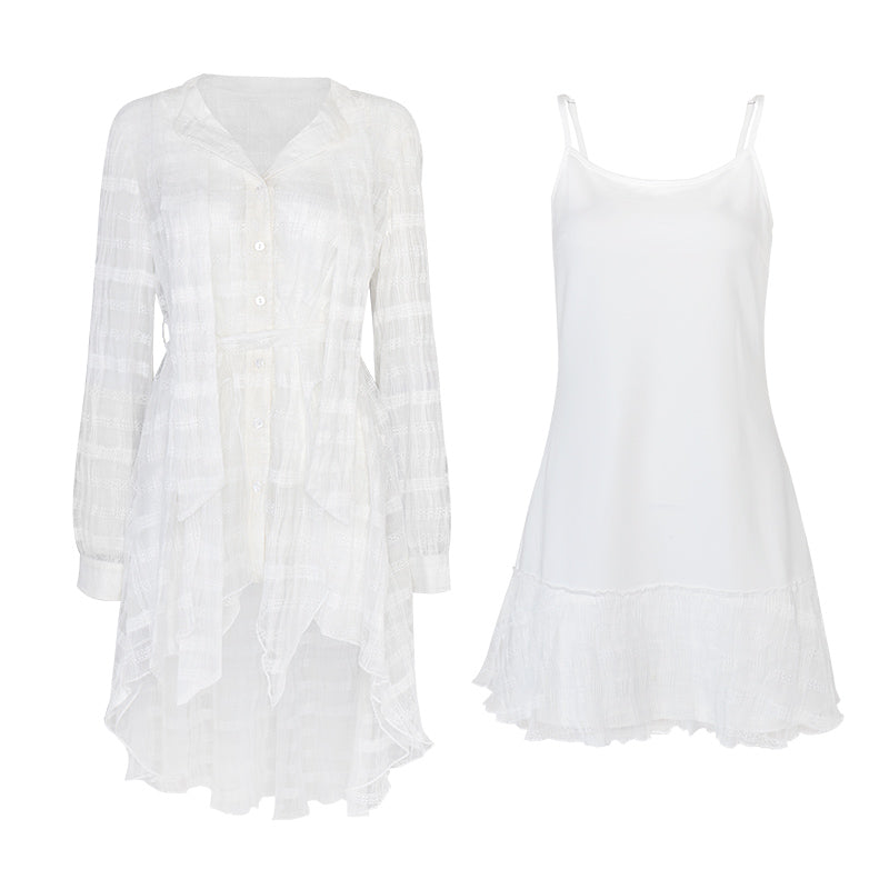 Misty Lace White Dress