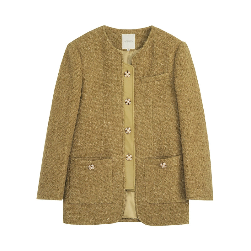 Cotton Wool Fragrant Style Coat