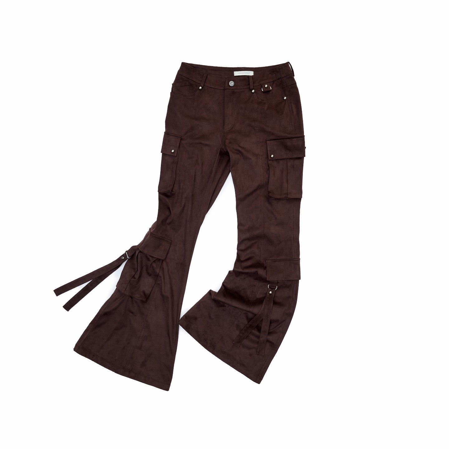 Studded Flared Cargo Pants