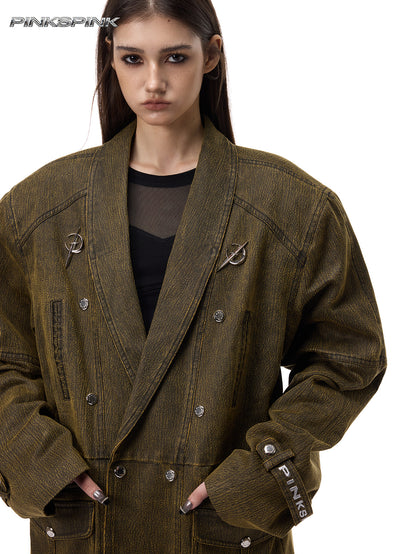 Electric Moon 3D Silhouette Off-Shoulder Unisex Y2K Suit