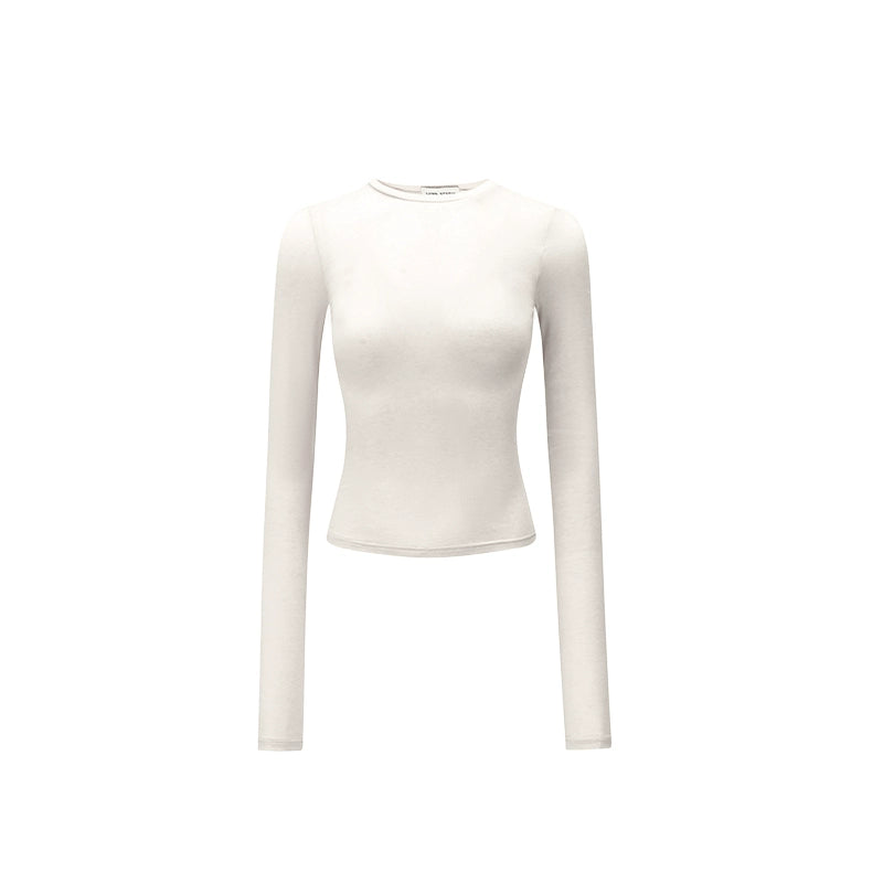 Basic Round Neck Slim T-shirt