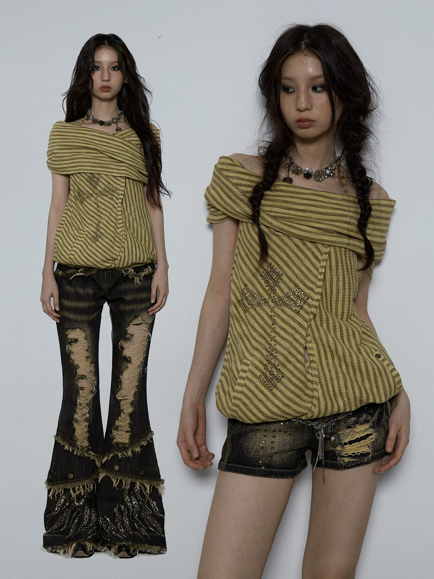 Top con capucha sin espalda Wasteland Lazy Style para el verano