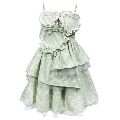 Robe moelleuse de sangle verte à la menthe