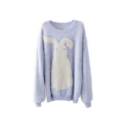 Milk Rabbit Mink Fur Pule