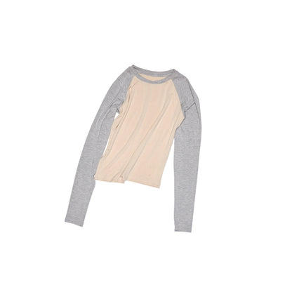 Distressed Color-Block Graphic Tee