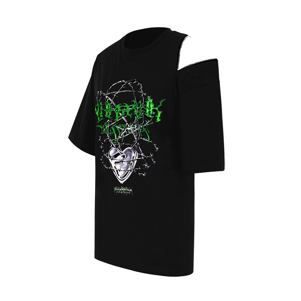 Thorn Heart Print T-shirt