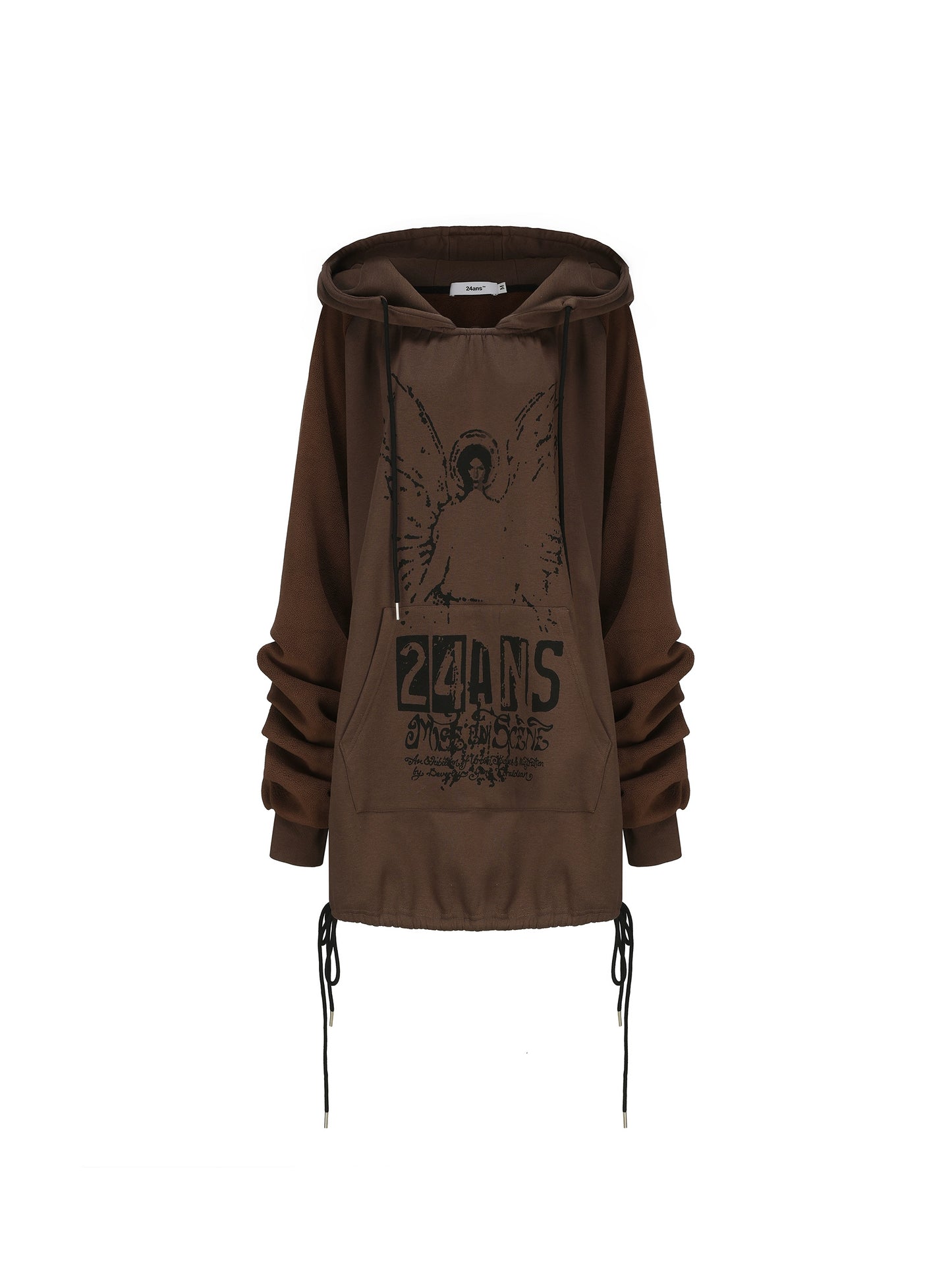 Two Color Mid-Length Hoodie