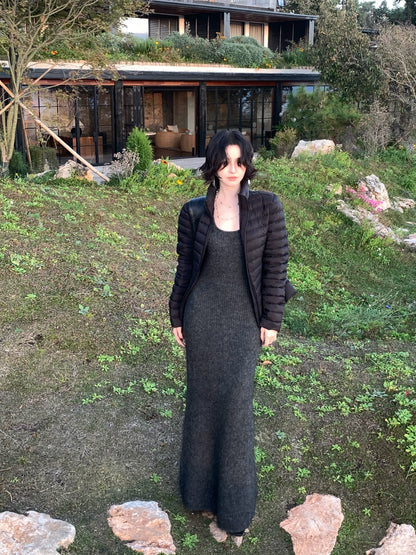 Stand-Collar Duck Down Jacket – Windproof Hong Kong Retro Winter Essential