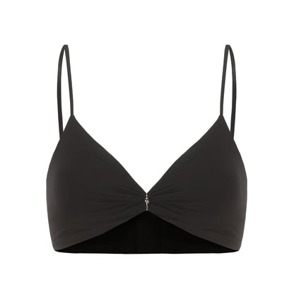 Reggiseno con fascia intrecciata in metallo |. La scelta migliore per l'uso non quotidiano (nero/bianco).