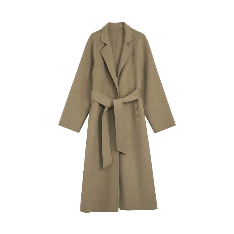 Pure Wool Flip Collar Coat