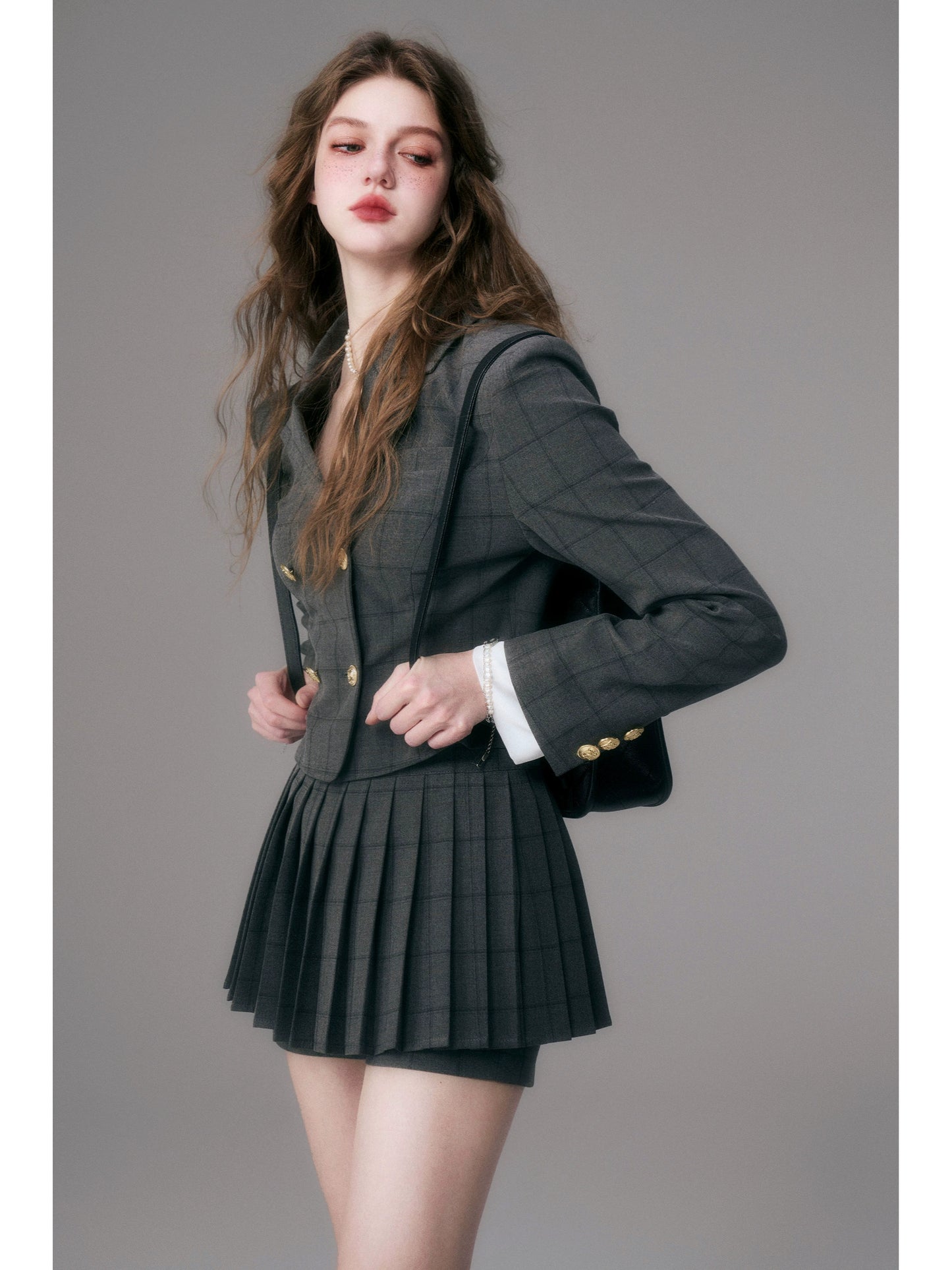 Gryffindor Pleated Skirt Set - English Academy Style