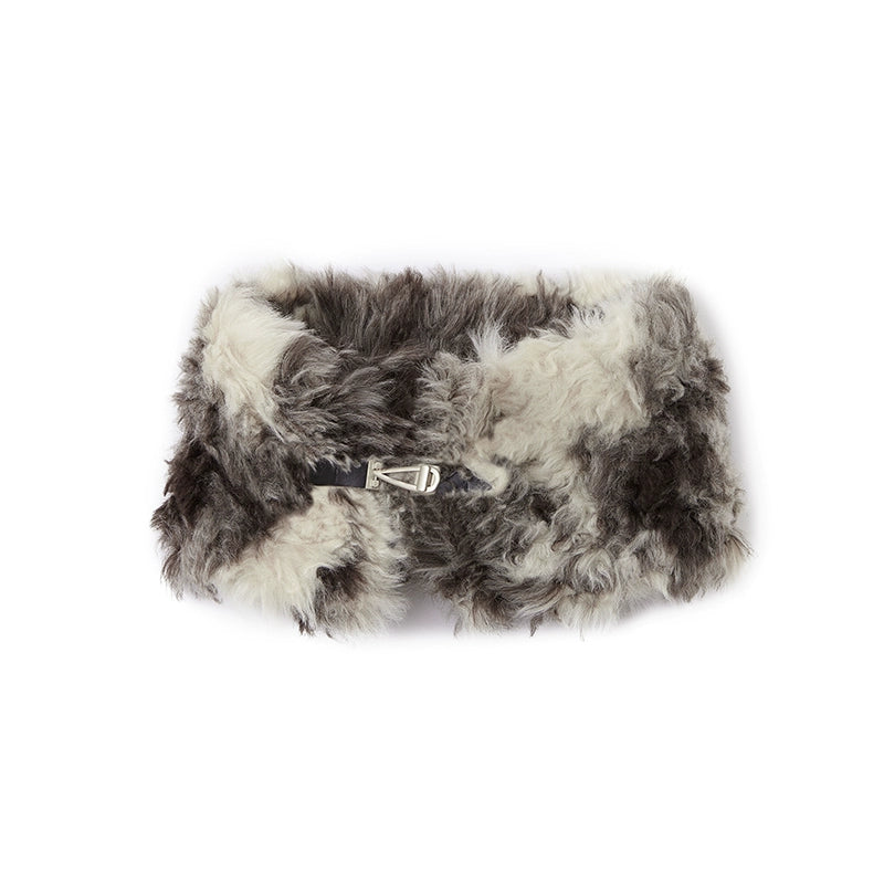 Abstract Fur Bucket Hat+Scarf