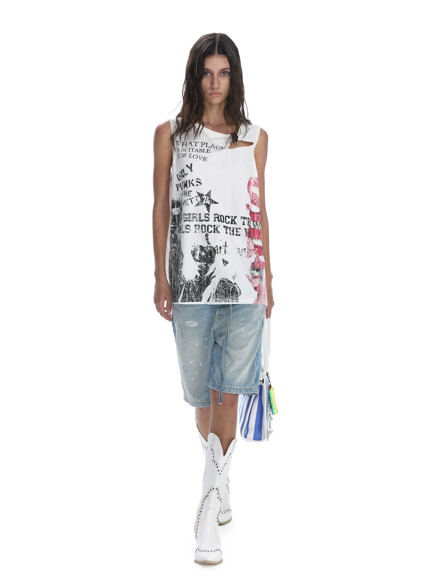 Street Fashion Loose Vest Top | Light Punk Style Since 2019