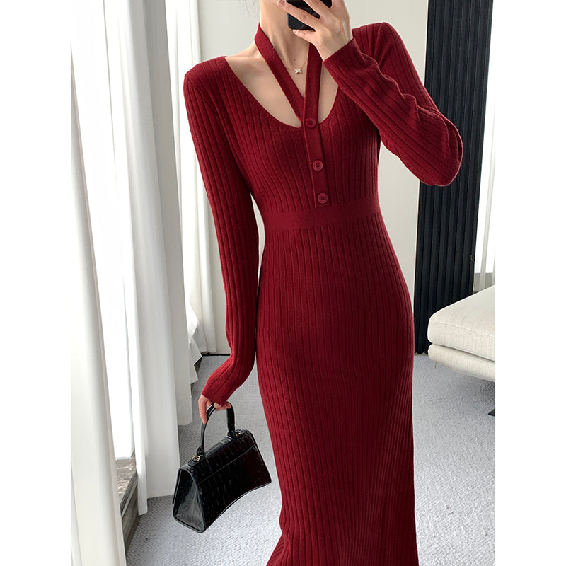 Slim Fit Knitted Dress