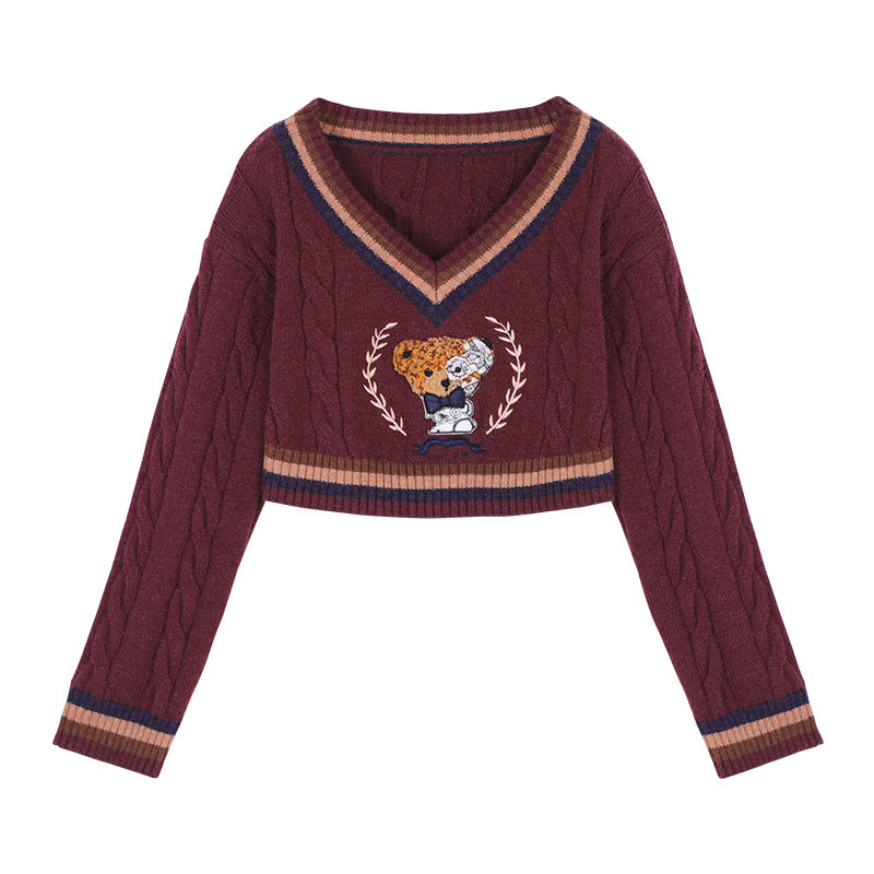 Machine Bear Short Sweater