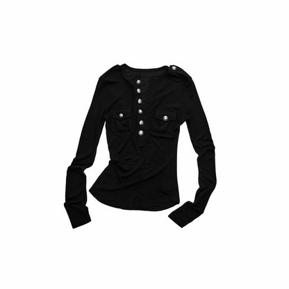 Henley Knit Mini Dress
