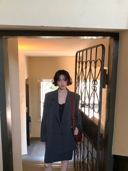 Nishino Twilight Relaxed Suit Jacket – Hong Kong Retro Autumn Chic