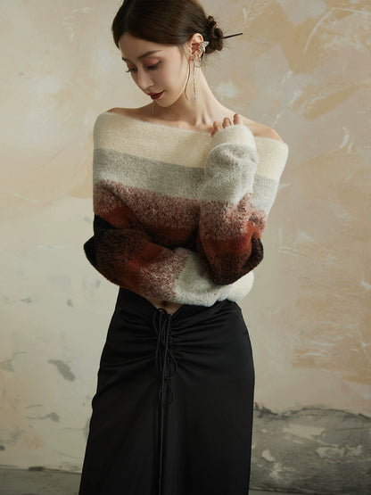 Thick Gradient Pullover Sweater: Autumn/Winter