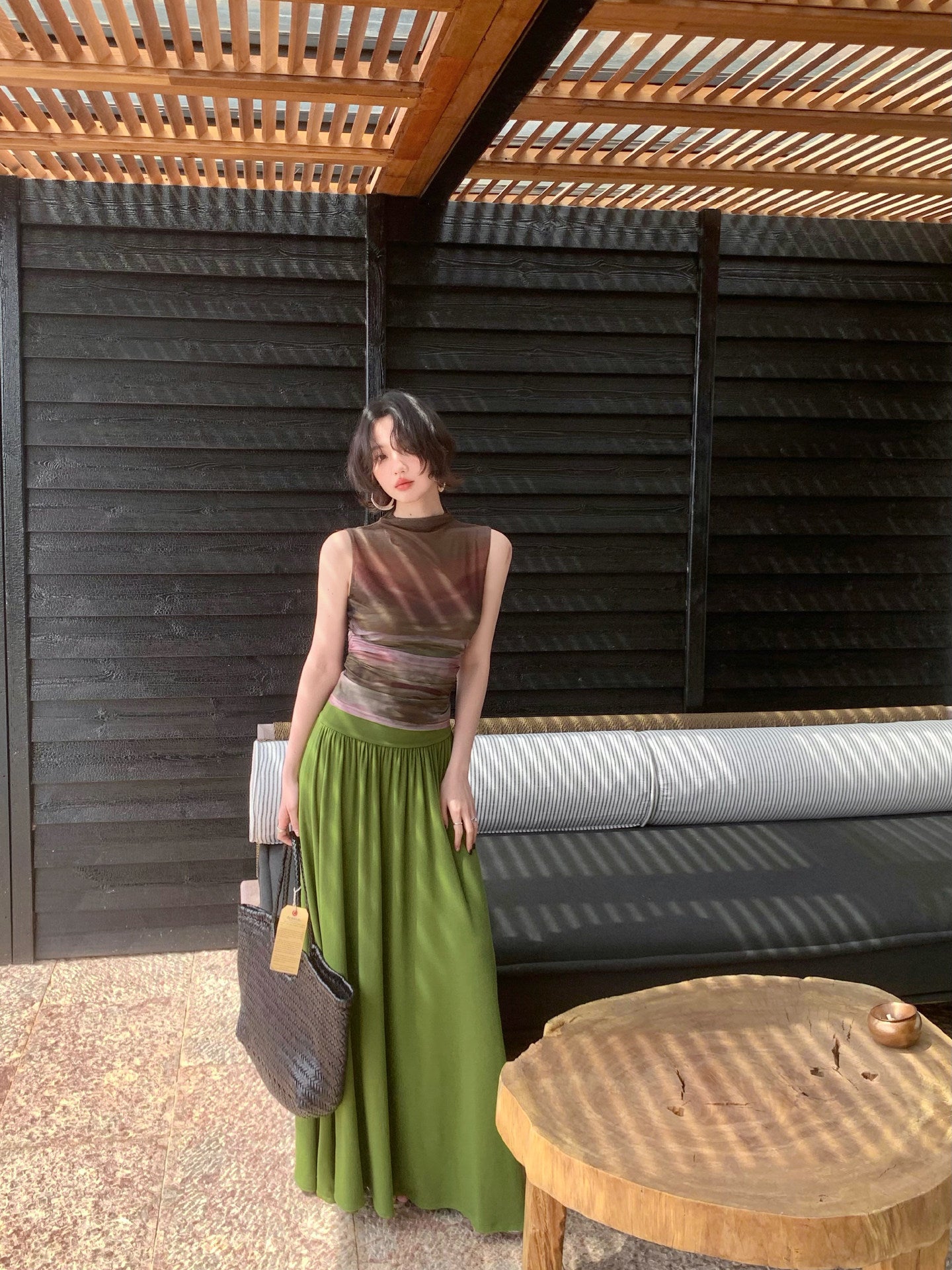 Gradient Knit Sleeveless Top