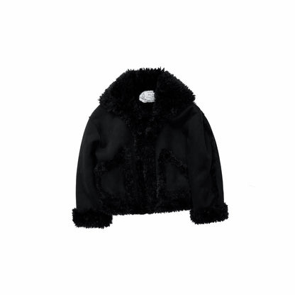 Reversible Suede Shearling Coat