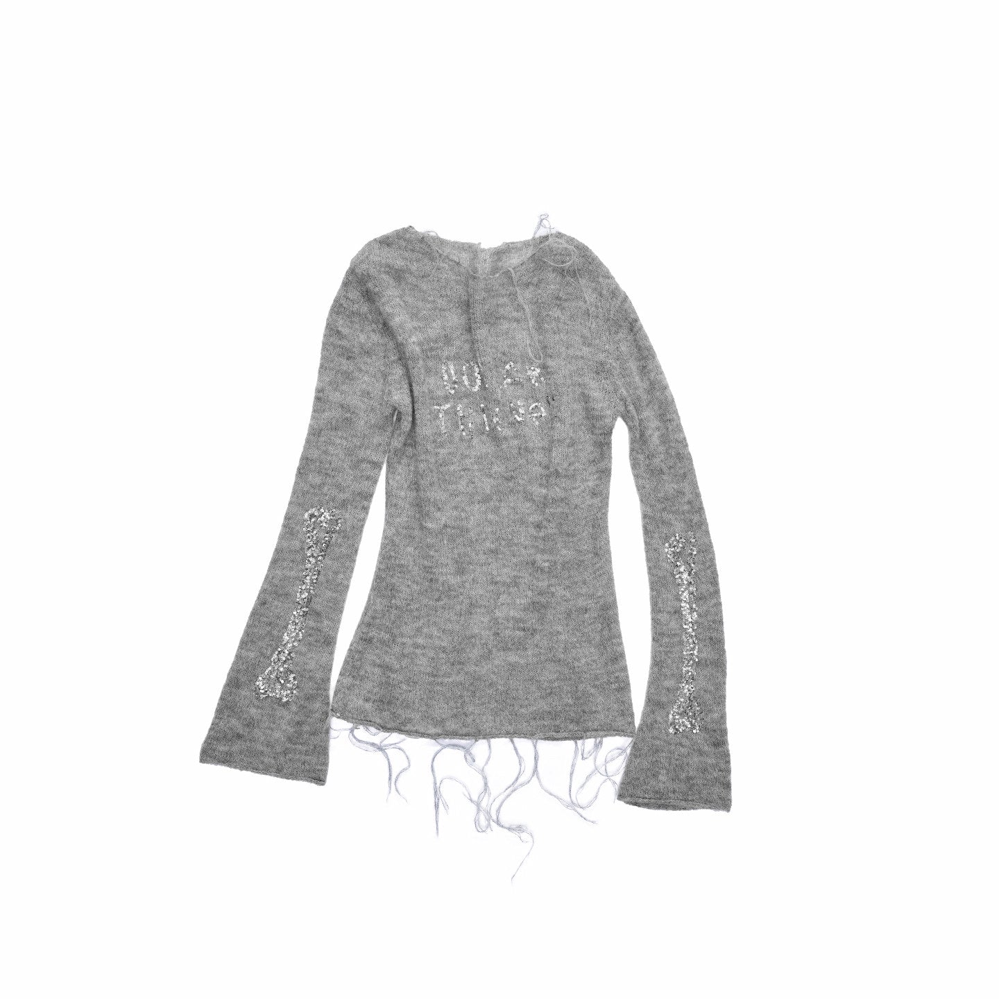 Beaded Sheer Mohair Blouse