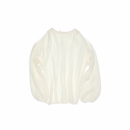 Mohair Stripe Patchwork Knit Top