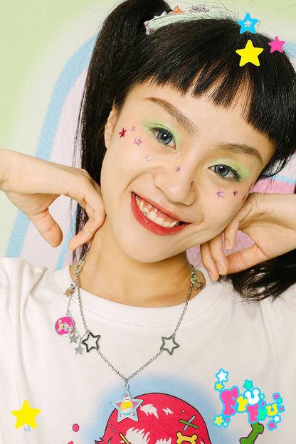 Gollum Store & Bird Bird Collaboration Cartoon Star Fun Y2K Angel Decorative Necklace Pendant