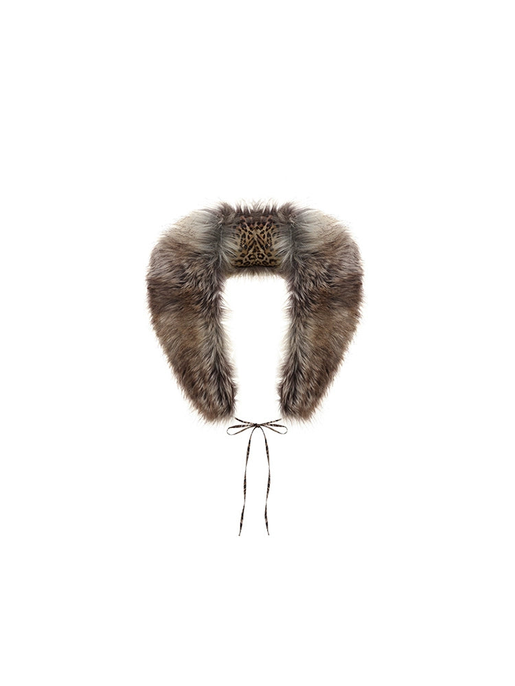 Winter Vibes Faux Fur Collar Shawl – Soft & Stylish Cold-Weather Wrap