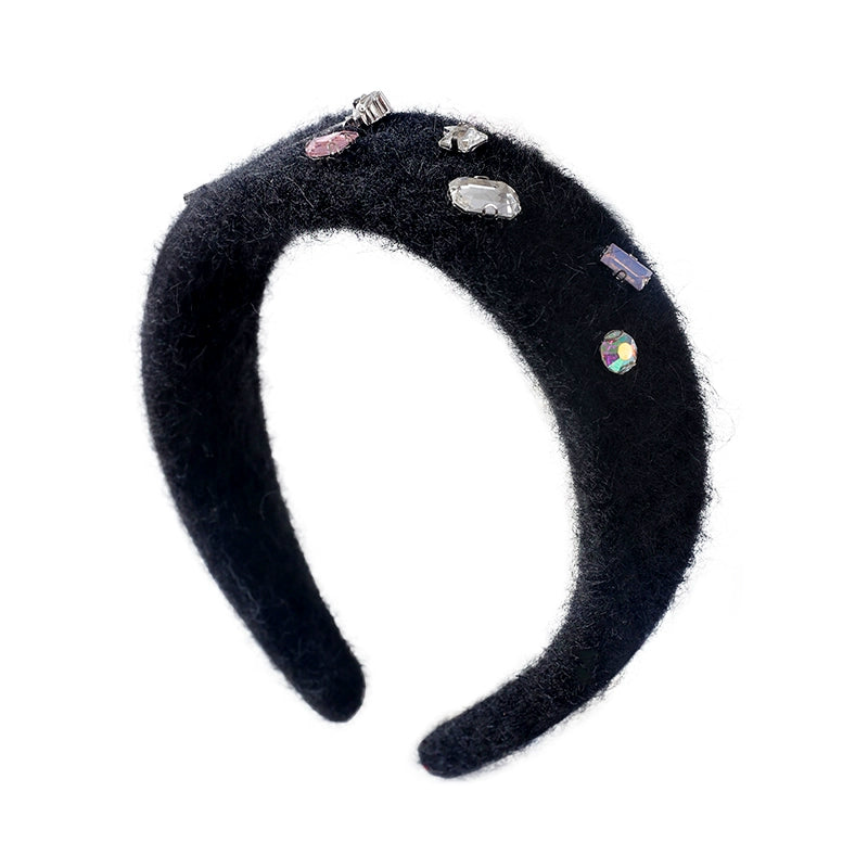 Rhinestone Rose Hair Band