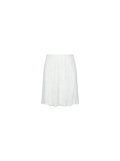 Xiao Chun Hui Cotton Lace-Trim Skirt