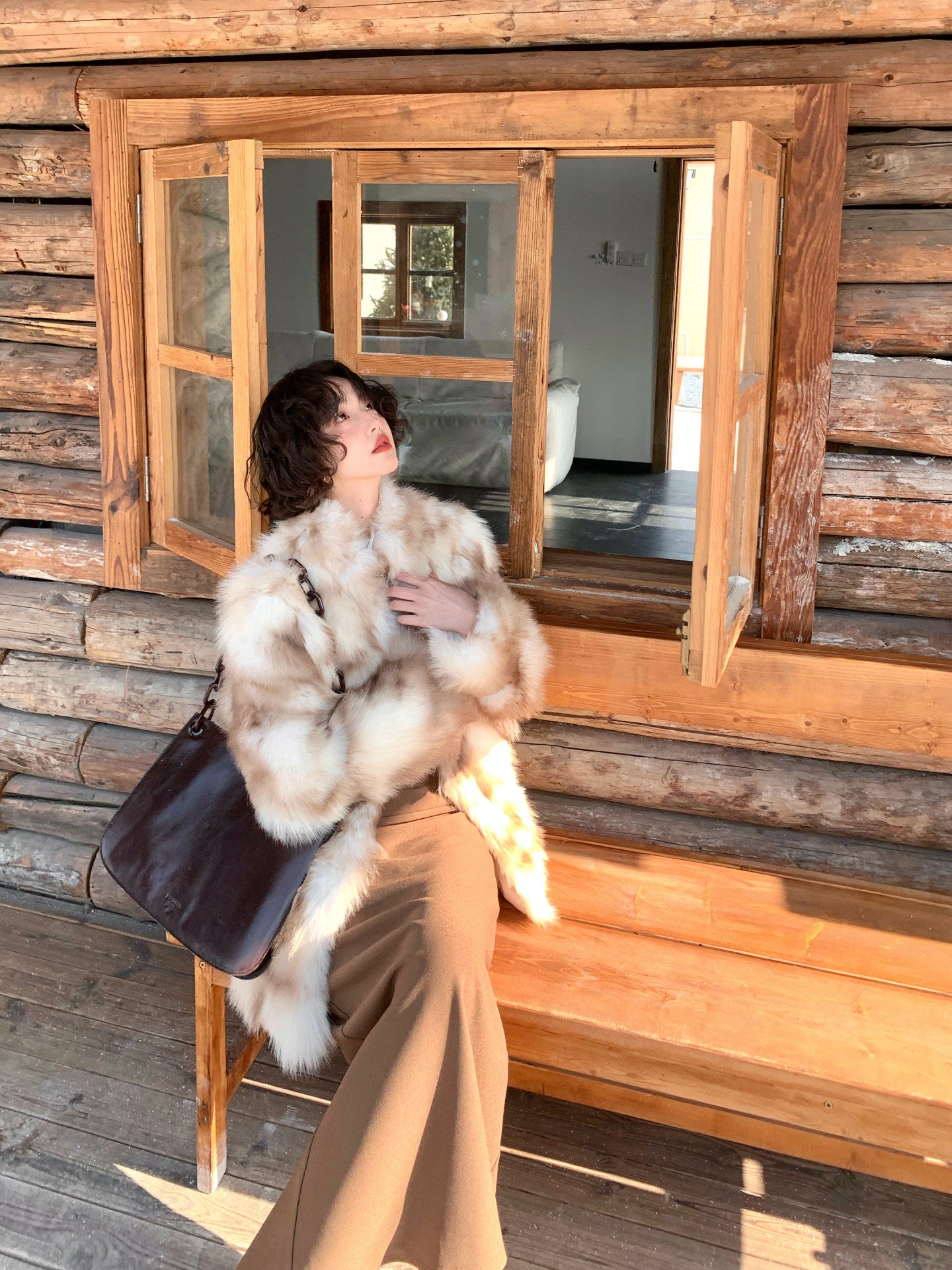 Zero Degree Heart Domain Luxe Long Eco Fur Coat