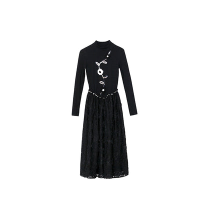 Ear UARE 3D Lace Autumn Dress