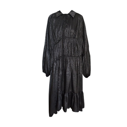 Black Lantern Sleeve Dress