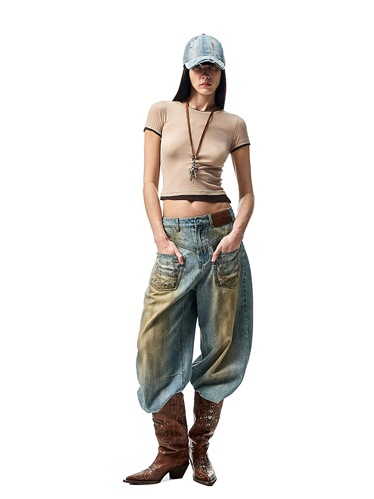 Lightweight Two-Piece Illusion Knit T-Shirt – Sheer Shoulder Short Sleeve