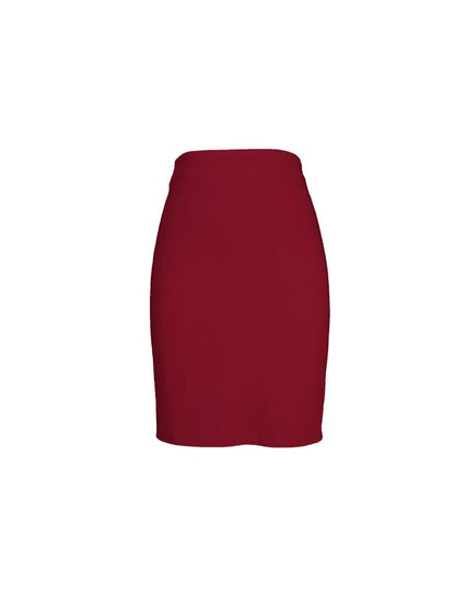 Red A-Line Skirt