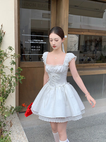 [A Love Letter to Alice] Cool White Love at First Sight Dress