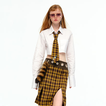 Spring Check Skirt Suit