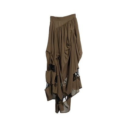 Autumn Brown Fairy High Waist Skirt