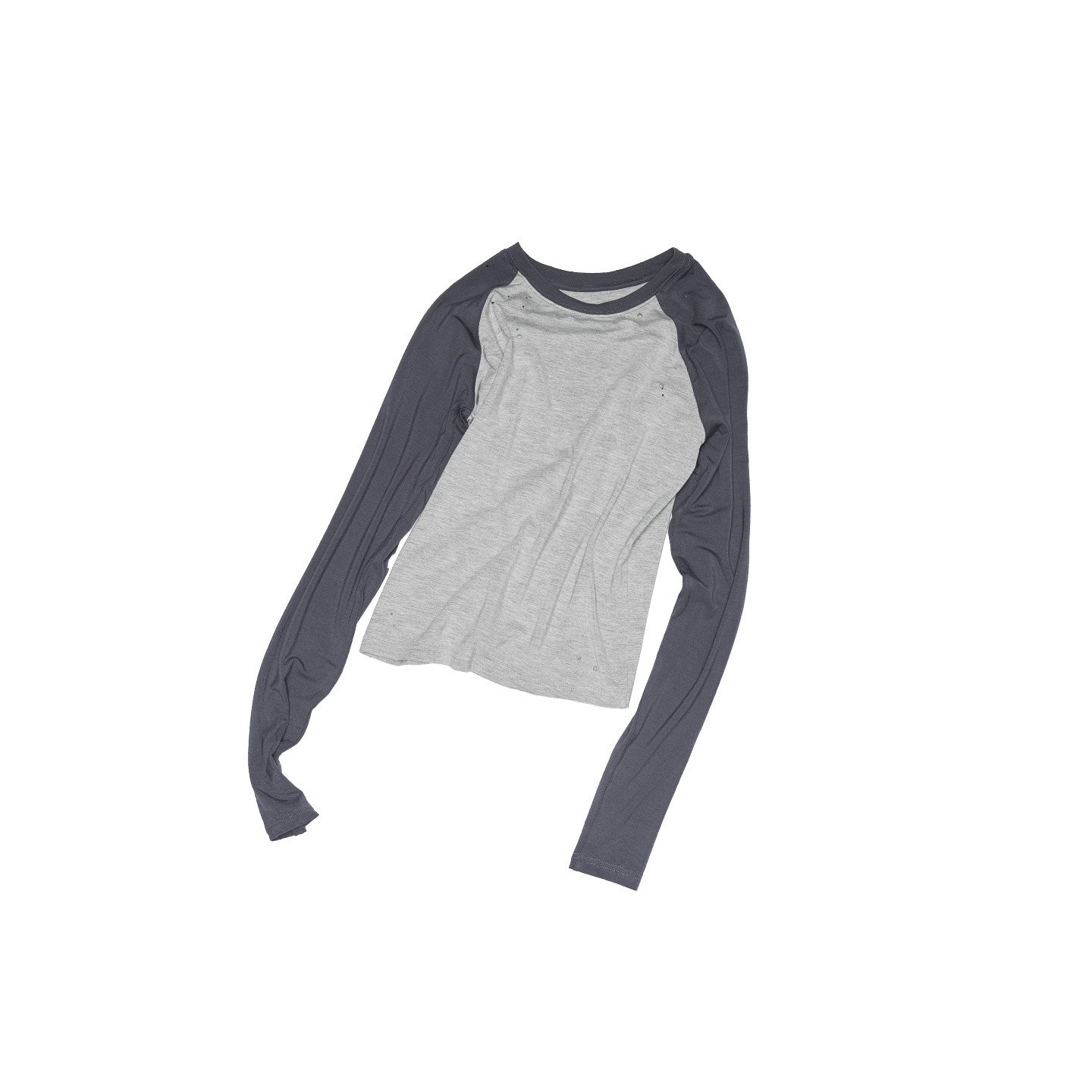 Distressed Color-Block Graphic Tee