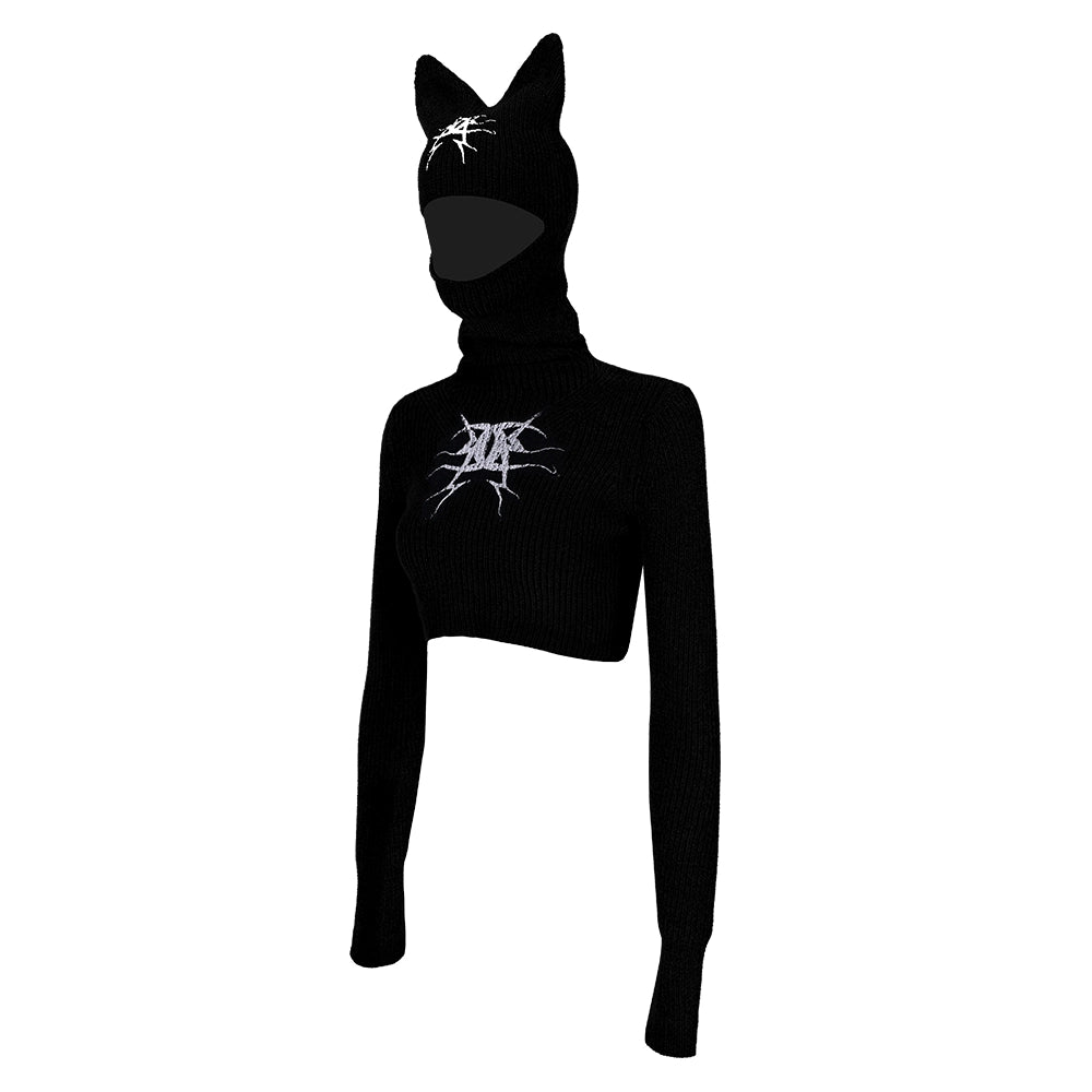 Slim Fit Cat Ear Sweater