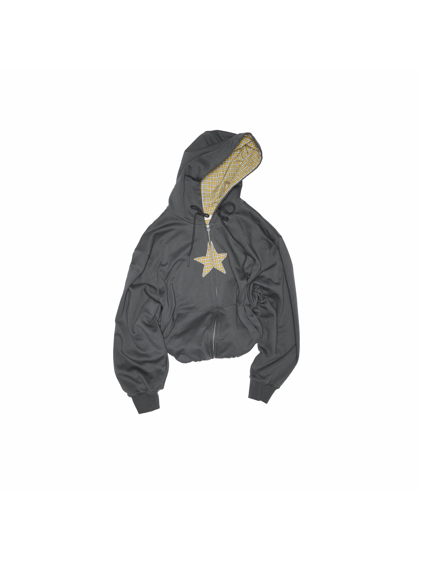 Star Patchwork Hooded Sweatshirt